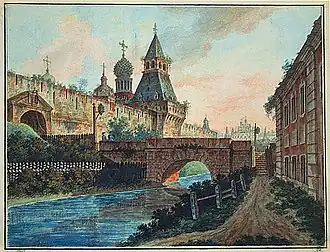 Nikolskiye (St. Nikolay's) Gates and breaching gates, c. 1800