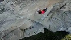 Alex Honnold during his 2017 free solo of El Capitan