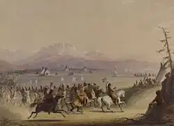 Alfred Jacob Miller Cavalcade by the Snake Indians (1858–60)