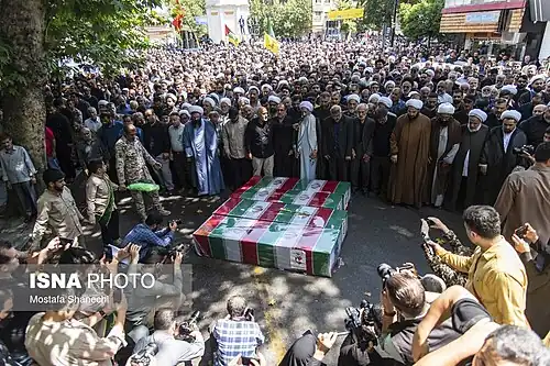 Funeral of Ali Bakouei, Mona Bakouei, Yasamin Bakouei, and Armin Bakouei.