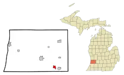 Location of Otsego, Michigan