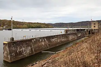 The Allegheny River Lock and Dam No. 8