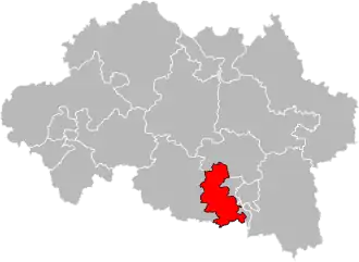 Situation of the canton of Bellerive-sur-Allier in the department of Allier