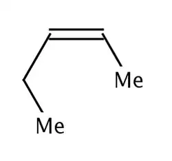 Allylic methyl and ethyl groups are close together.