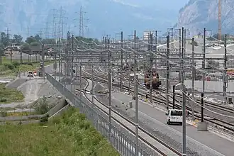 The new 4-kilometre-long (2.5&nbsp;mi) open-air section from Rynächt to the north portal