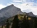 The Alpspitze and paragliders