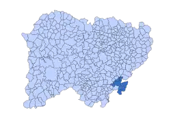 Location in Salamanca