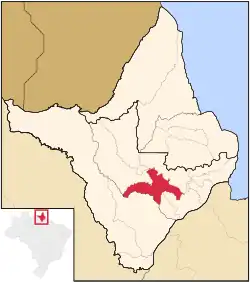 Location in Amapá state