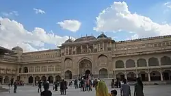 Ganesh Pol is one of the seven gates of Amber Fort built between 1611 and 1667, India