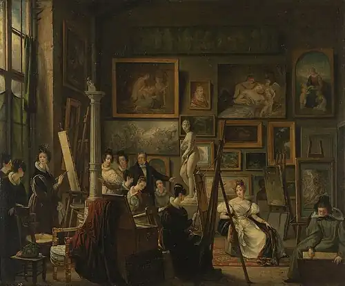 The Artist's Studio by Amélie Legrand de Saint-Aubin