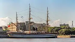 Amerigo Vespucci A 5312, on his visit to Argentina, march 2024.