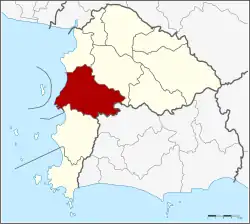 District location in Chonburi province