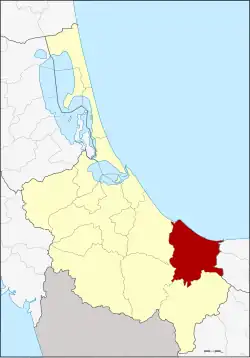 District location in Songkhla province