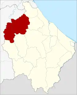 District location in Narathiwat province