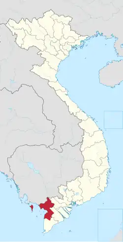 Location of An Giang within Vietnam