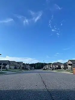 An Owens Cross Roads neighborhood street