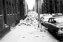 Image 30Anderson Avenue garbage strike. A common scene throughout New York City in 1968 during a sanitation workers strike (from History of New York City (1946–1977))