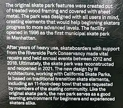 Andy Kessler Skatepark Plaque Skatepark History Part 2