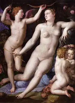 Venus, Cupid and Jealousy, c. 1548–50, Szépművészeti Múzeum, Budapest