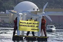 Anti-nuclear demonstration, Rio de Janeiro, 2009