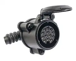 13-pin female socket (ISO&nbsp;11446)