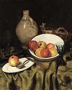 Ans van den Berg Still life with apples