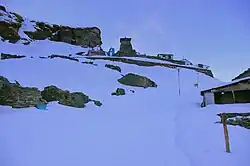 Approaching Tungnath on a winter morning