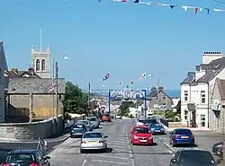 Approaching the Orange Arch in Glasdrumman Road, Annalong