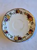 Cottage Rose series saucer