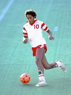 Image 56Footballer Porfirio Betancourt, 1981, one of the first hispanic players for the NASL. (from Culture of Honduras)