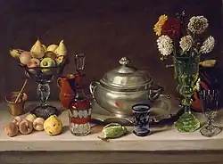 Image 46Dining table, painted between 1857 y 1859, oleo sobre tela (oil on canvas) by Agustín Arrieta (from Culture of Mexico)