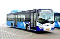 BYD electric bus on the Dutch island of Schiermonnikoog.
