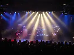 Arsis performing live in Denmark with founding members James Malone and Mike Van Dyne