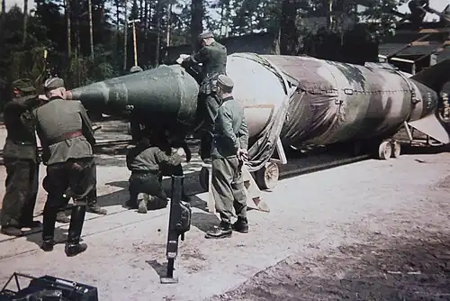 V-2 rocket in Blizna, 1943