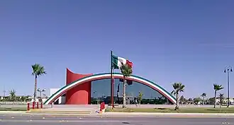 National flag in Ciudad Acuña