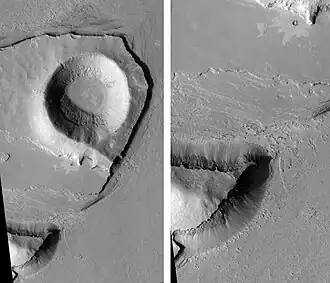 Athabasca Valles Streamlined Form, as seen by HiRISE. Athabasca Valles is in the Elysium quadrangle.