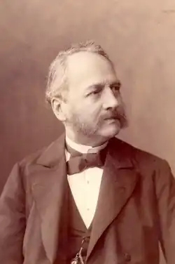 August Meitzen, facing forward and looking right