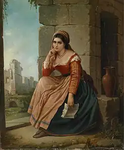 A letter sheet. Augusto Tominz&nbsp;[de] - The Letter, 1873