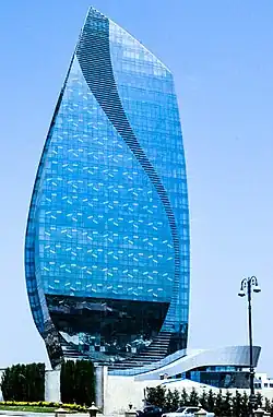 Azersu Tower in 2016.