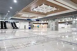 Line 16 non-paid area concourse (December 2022, not yet in service)