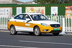 BJEV EU300 taxi (white and yellow)