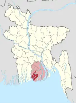 Location in Bangladesh