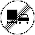 3.23 End of the zone prohibiting overtaking by trucks