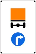 4.9.3 Direction of movement of vehicles with dangerous goods (turn right)