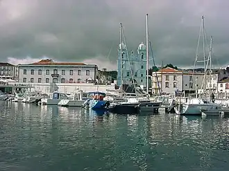 The iconic imagery of the city of Angra, are all part of the parish of Sé, including the marina, cathedral and gates of the city