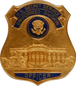 Badge of USSS Uniformed Division officer