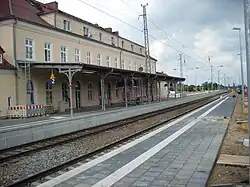Platform of the train station