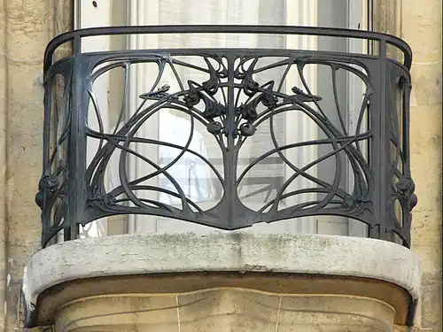 Balcony railing from the Hôtel Guimard