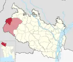 Location of Baliadangi
