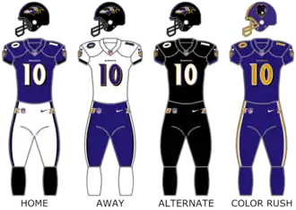 Baltimore Ravens uniforms